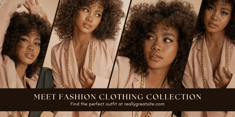 Beige Aesthetic Fashion Clothing Collection Medium Banner
